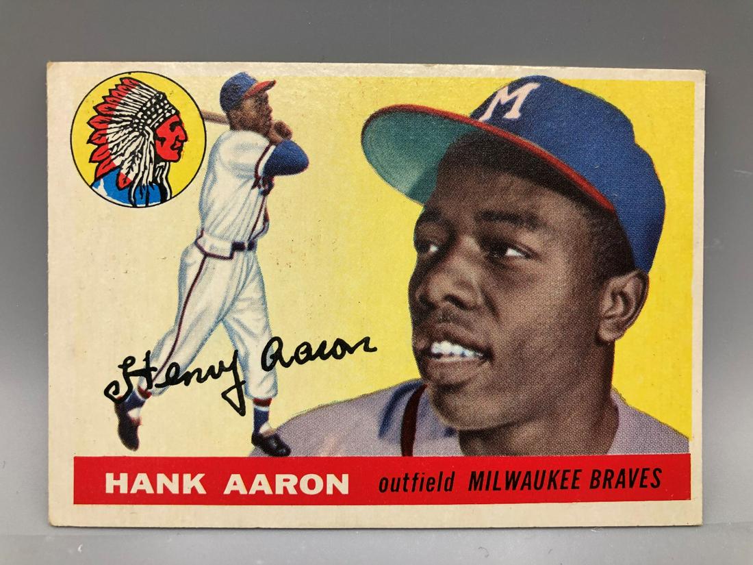 1955 Topps Hank Aaron #47 2nd Year Card HOF (1 of 3)