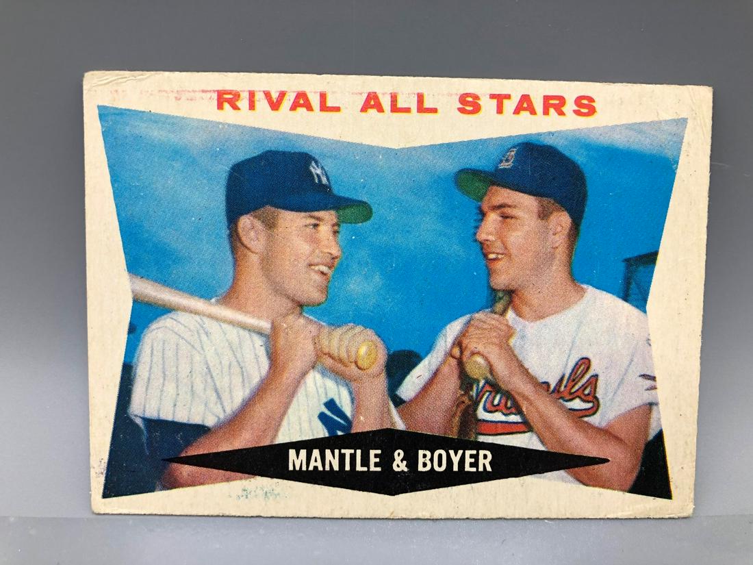 1960 Topps Rival All Stars Mickey Mantle & Ken Boyer (1 of 4)