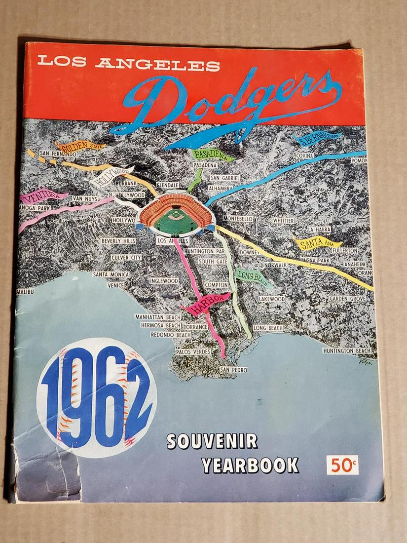 1962 Los Angeles Dodgers Yearbook (First year for (1 of 4)