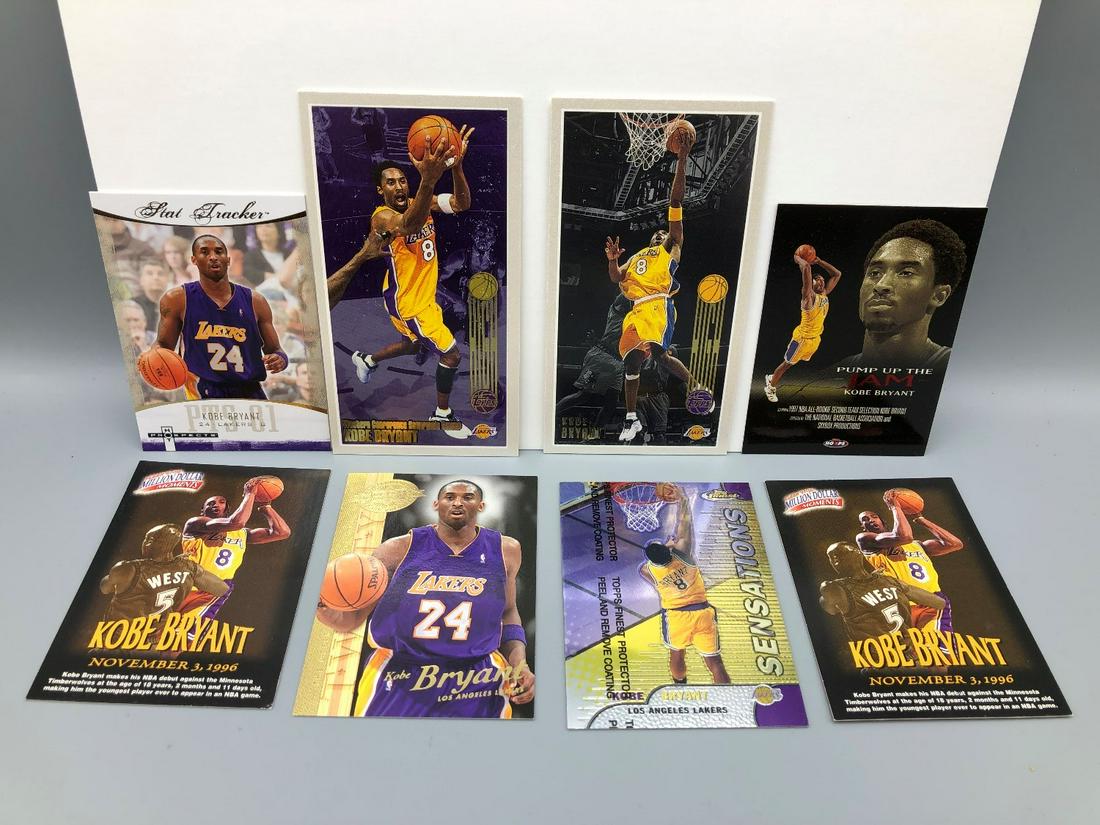 Lot of 8 Kobe Bryant Cards - Inserts and Base cards (1 of 2)