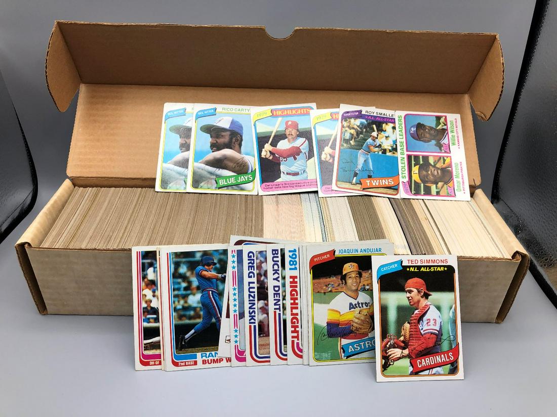 lot of 800 80's baseball. 80-87: lot of 800 80's baseball. 80-87
