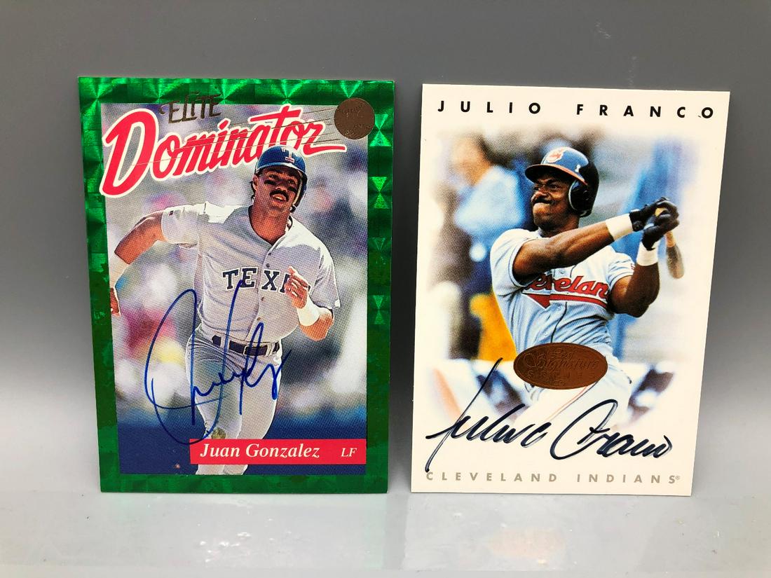1993 Donruss Elite Dominators Juan Gonzalez & 1996 Leaf (1 of 2)