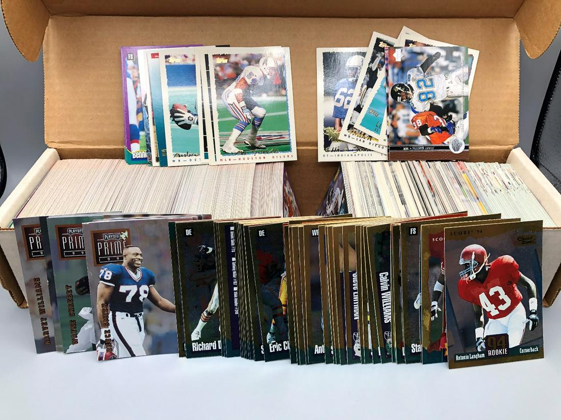 800 ct box of mid 90's football with 60 from 96 playoff (1 of 1)