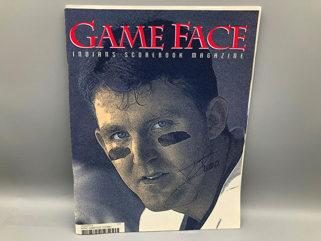 Jim Thome Autographed Game Face Magazine (1 of 2)