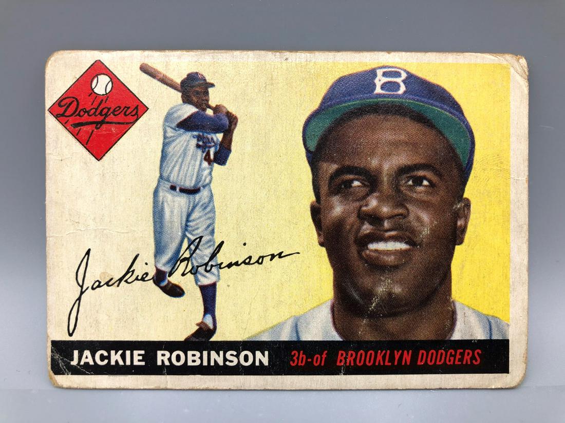 1955 Topps Jackie Robinson #50 HOF (1 of 2)