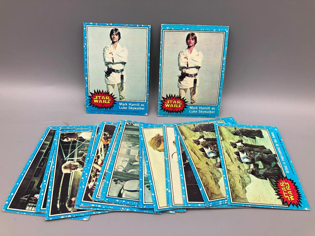 lot of 18 vintage star wars cards, 1st series (1 of 1)
