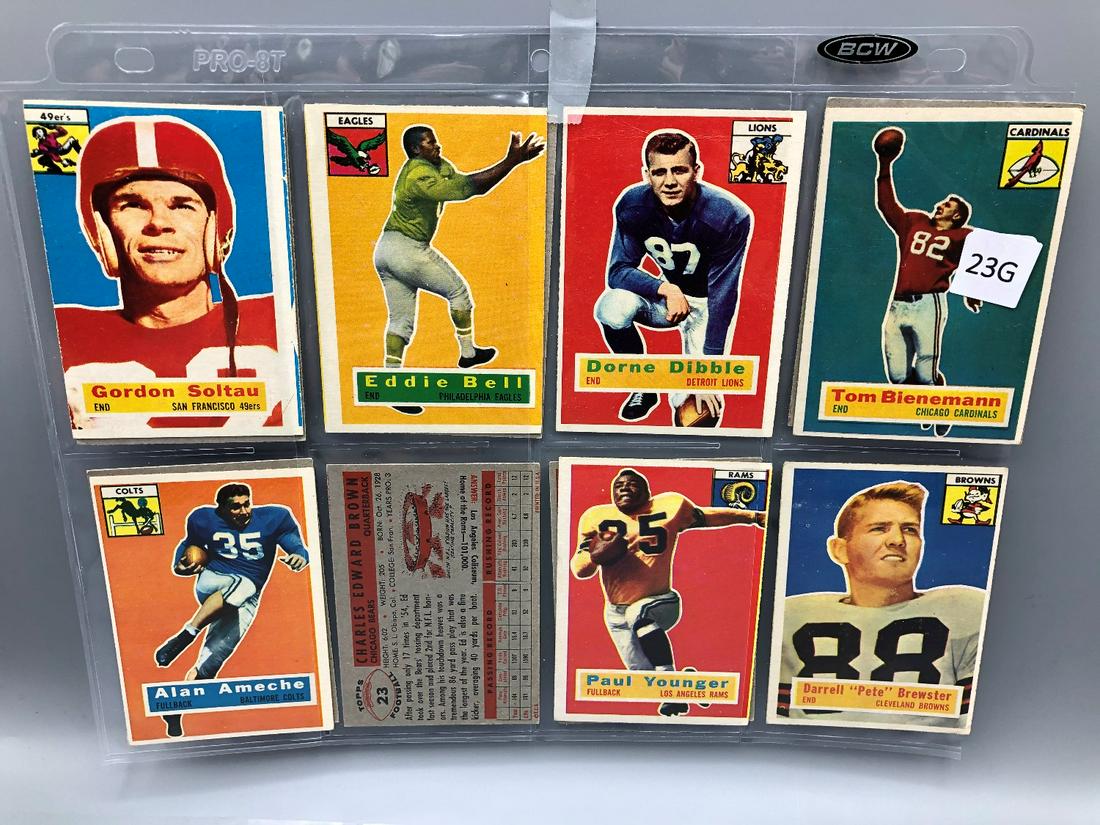 (13) 1956 Topps Football Cards Some Stars Included - (1 of 2)