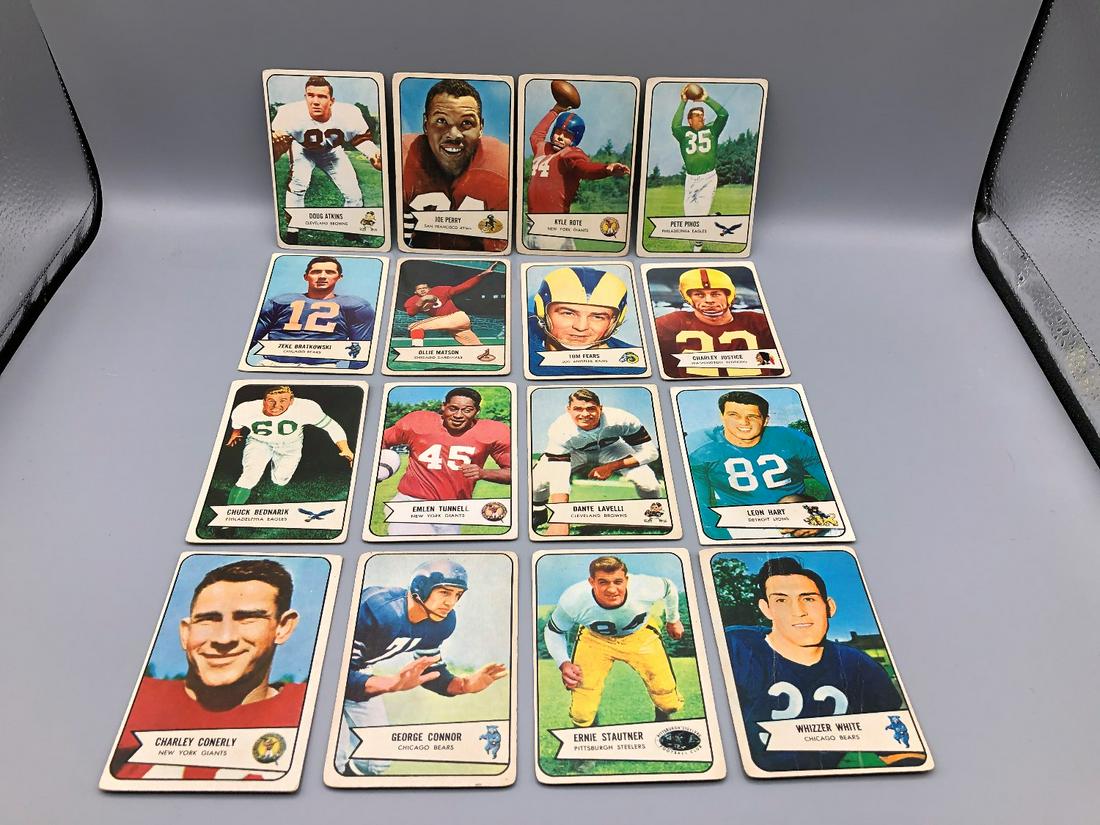 (16) 1954 Bowman Football - HOF, Stars & Rookies (1 of 6)
