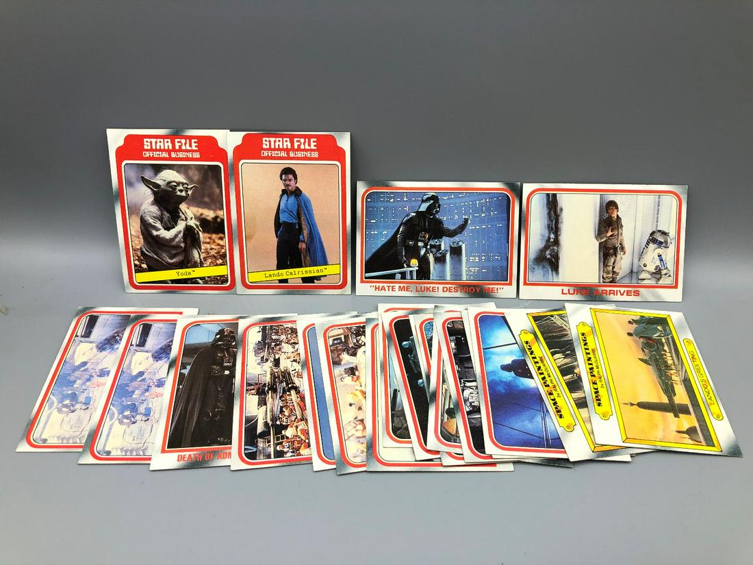 lot of 22 vintage empire strikes back cards: lot of 22 vintage empire strikes back cards