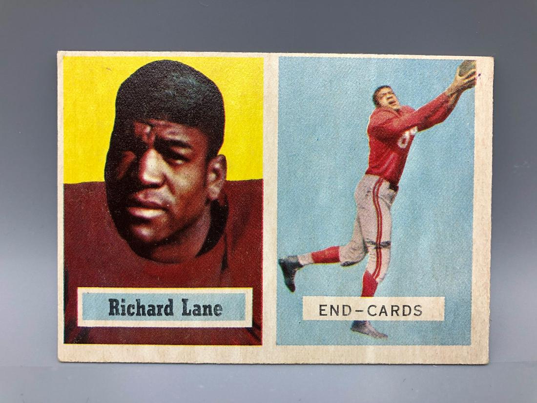 1957 Topps Football Richard Lane #85 Rookie HOF (1 of 2)