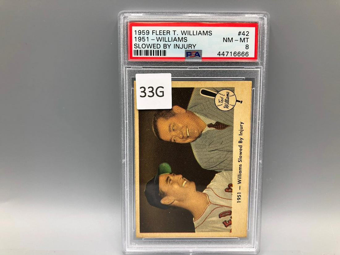 1959 Fleer Ted Williams #42 PSA 8 NM-MT (1 of 2)