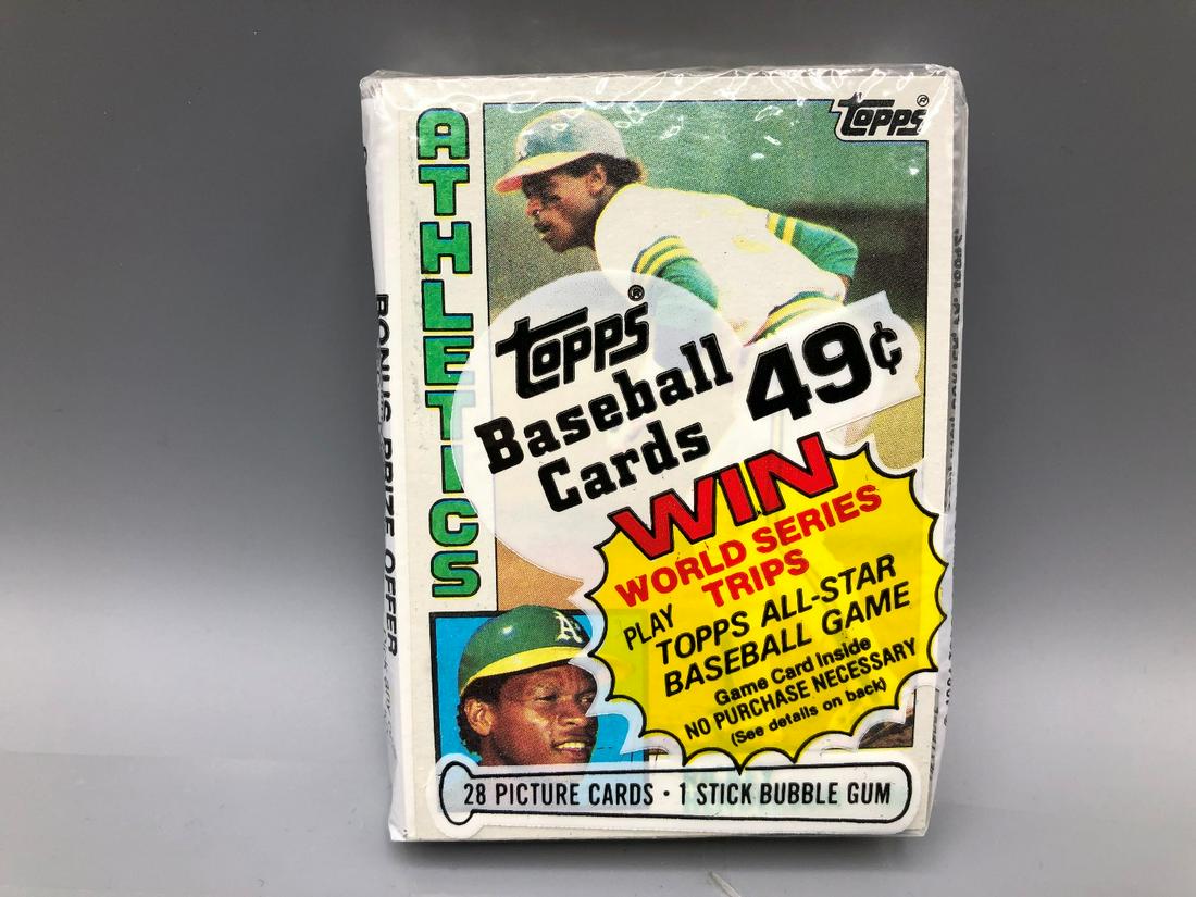 1984 Unopened Topps Baseball Cello Pack Rickey (1 of 2)