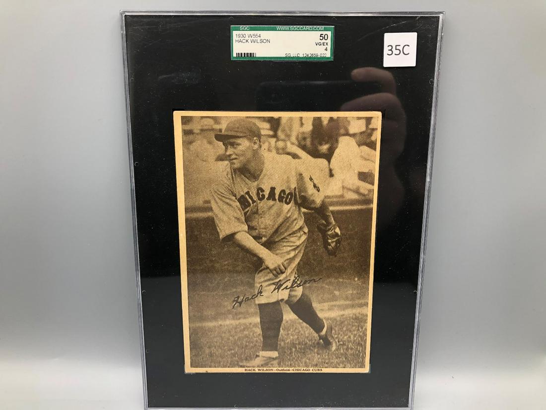 1930 Hack Wilson W554 Hack Wilson SGC 50 HOF Scarce!!: 1930 Hack Wilson W554 Hack Wilson SGC 50 HOF Scarce!!