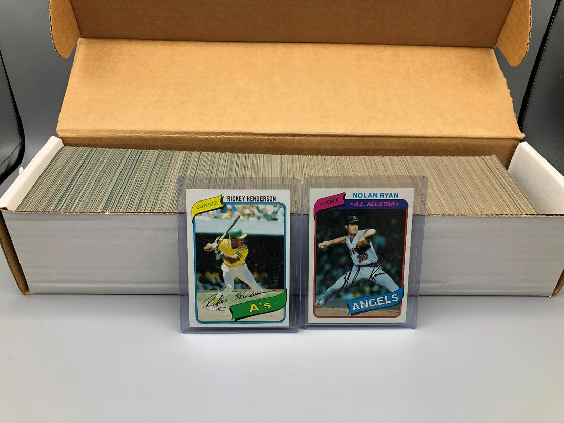 1980 Topps Baseball Complete Set - Rickey Henderson (1 of 3)