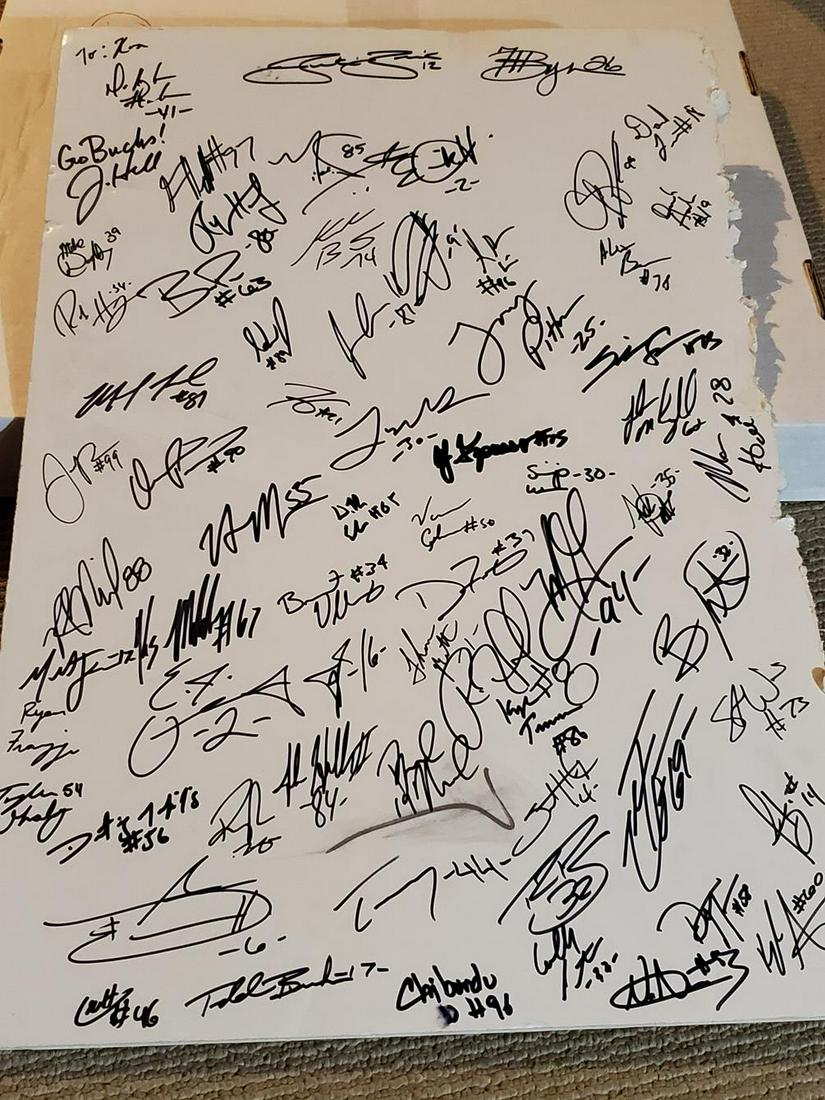 2005 Ohio State Football Autographed Posterboard - (1 of 9)