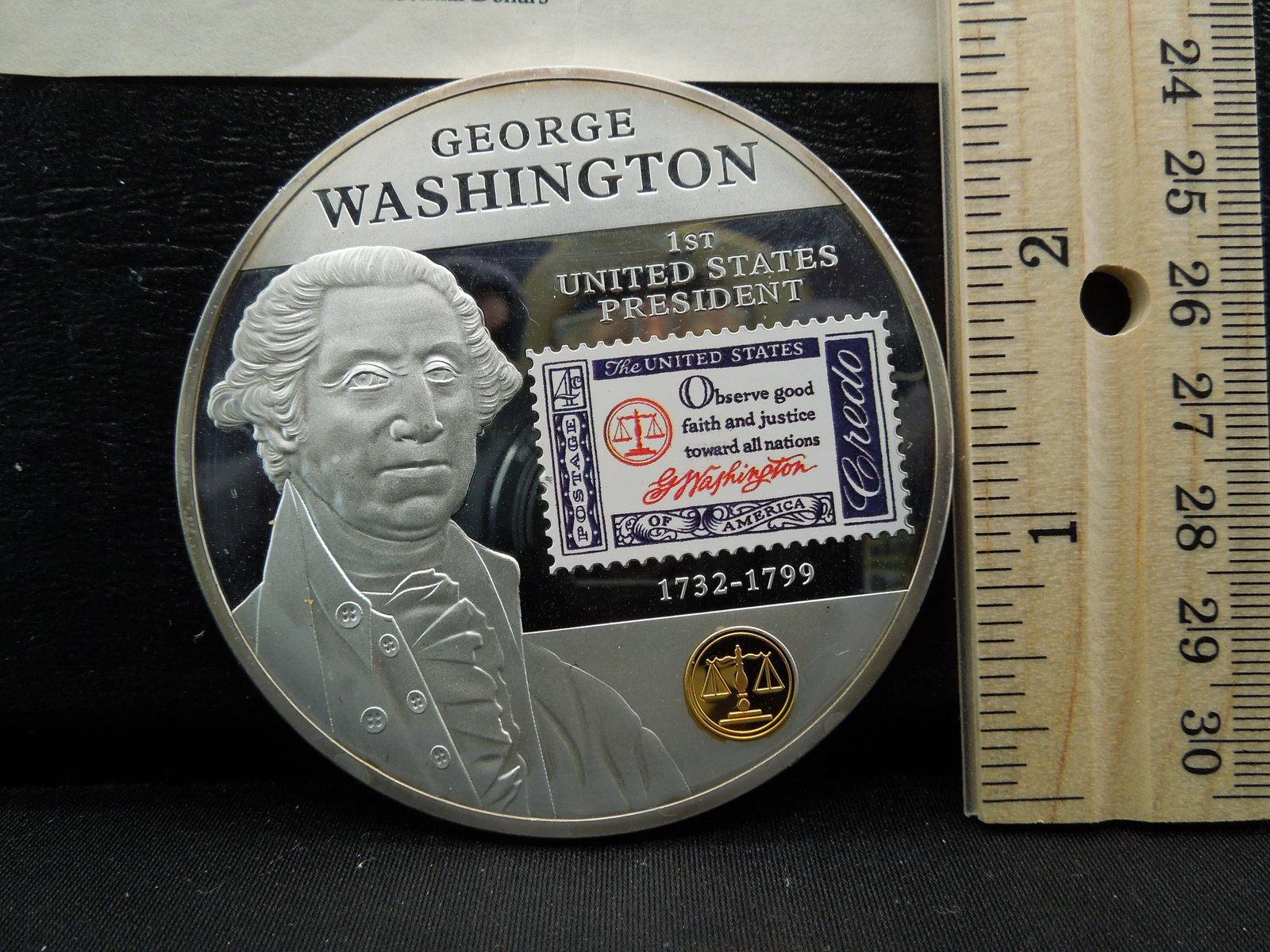 George Washington 5 Ounce Credos Medal- “Don’t Tread: George Washington 5 Ounce Credos Medal- “Don’t Tread on Me.”