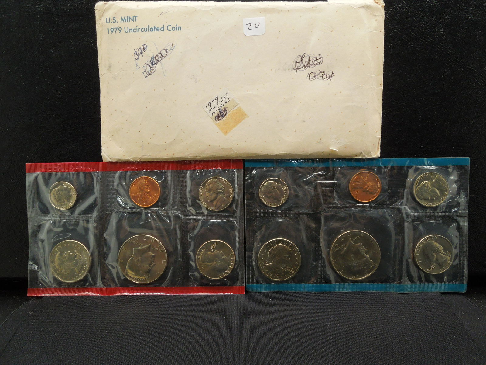 2. 1979 US Mint set with 2 SBA dollars in mint (1 of 6)