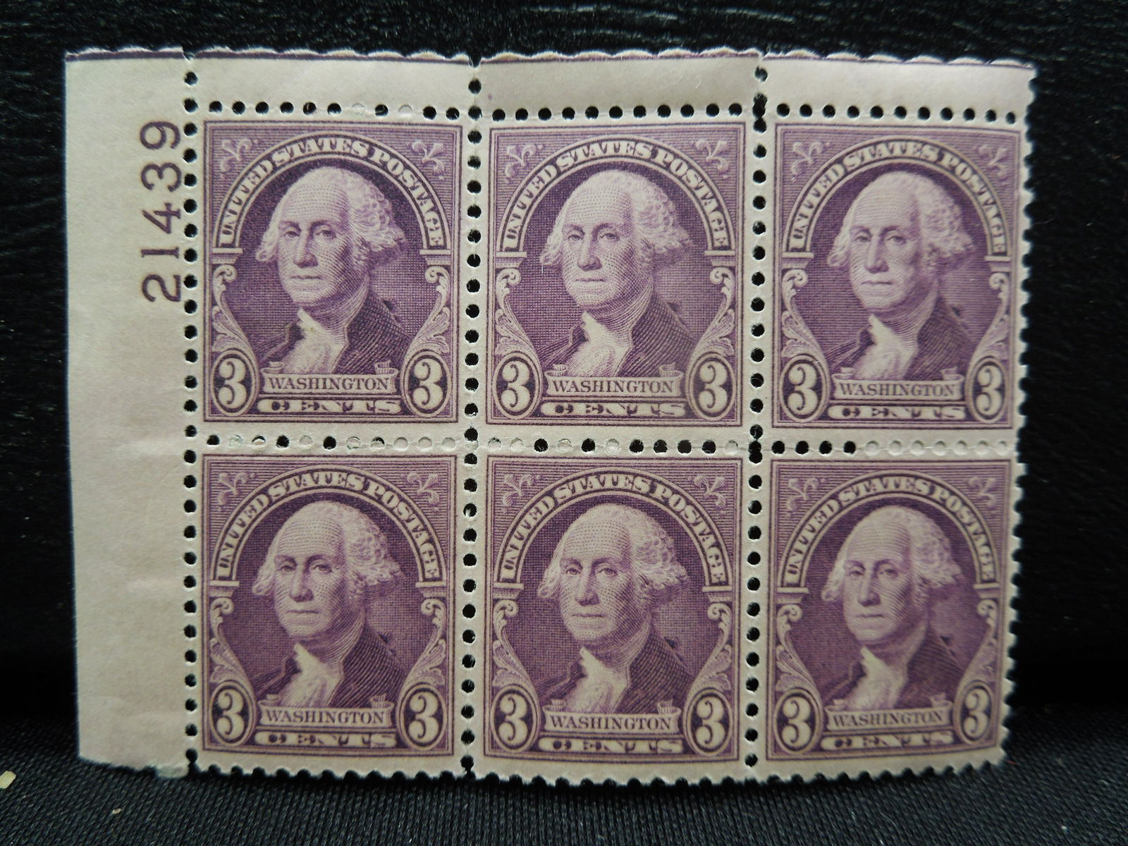 1930 3 Cent Washington (#720) US Regular Issue Plate (1 of 2)