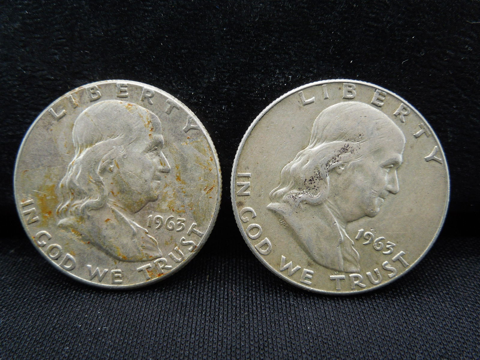 1963 P&D Franklin Half Dollars (1 of 3)