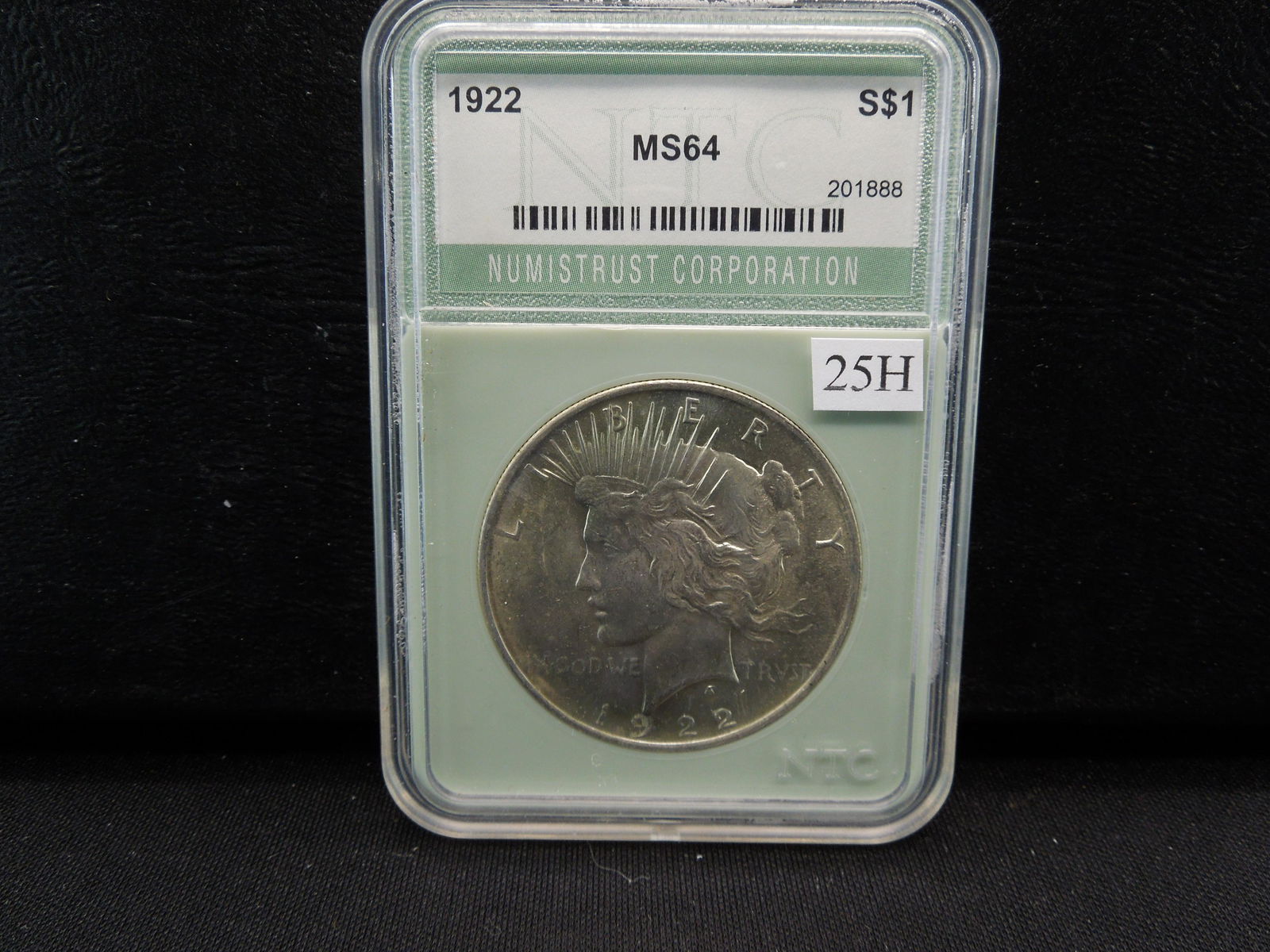 1922 Peace Dollar MS64 by NTC (1 of 5)
