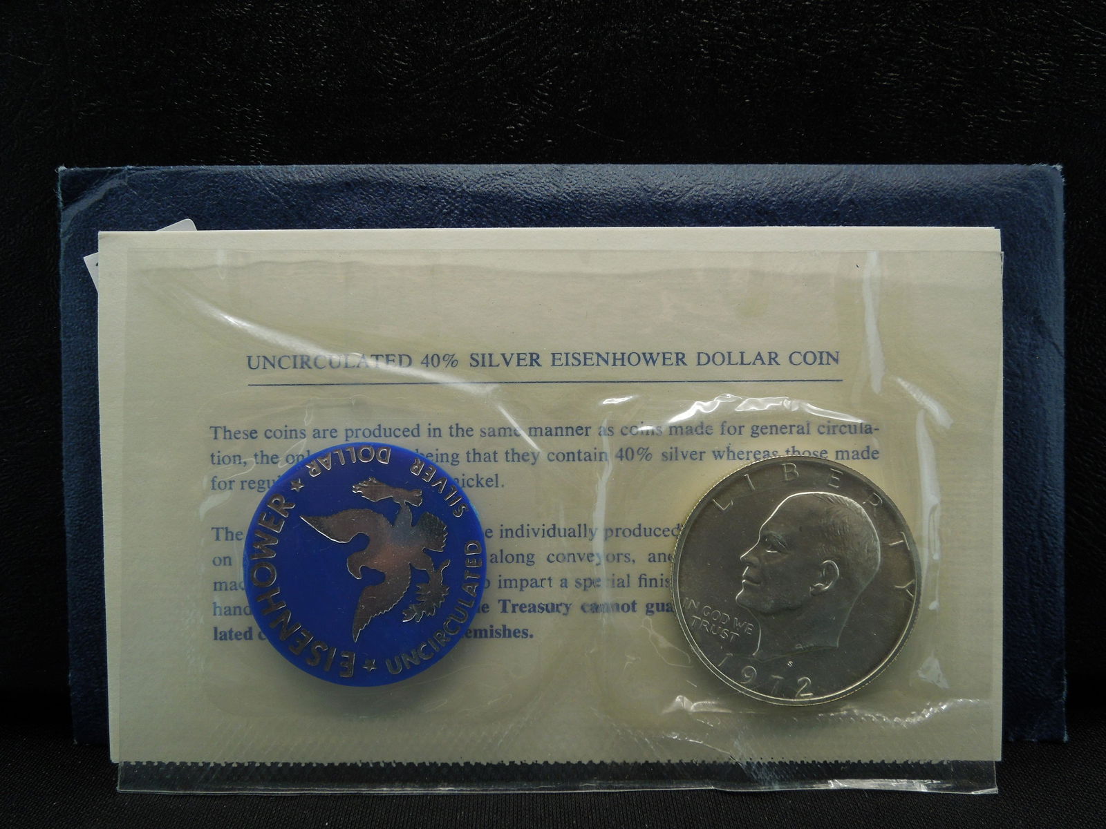 1971 Silver Ike Dollar in Original Packaging (1 of 4)