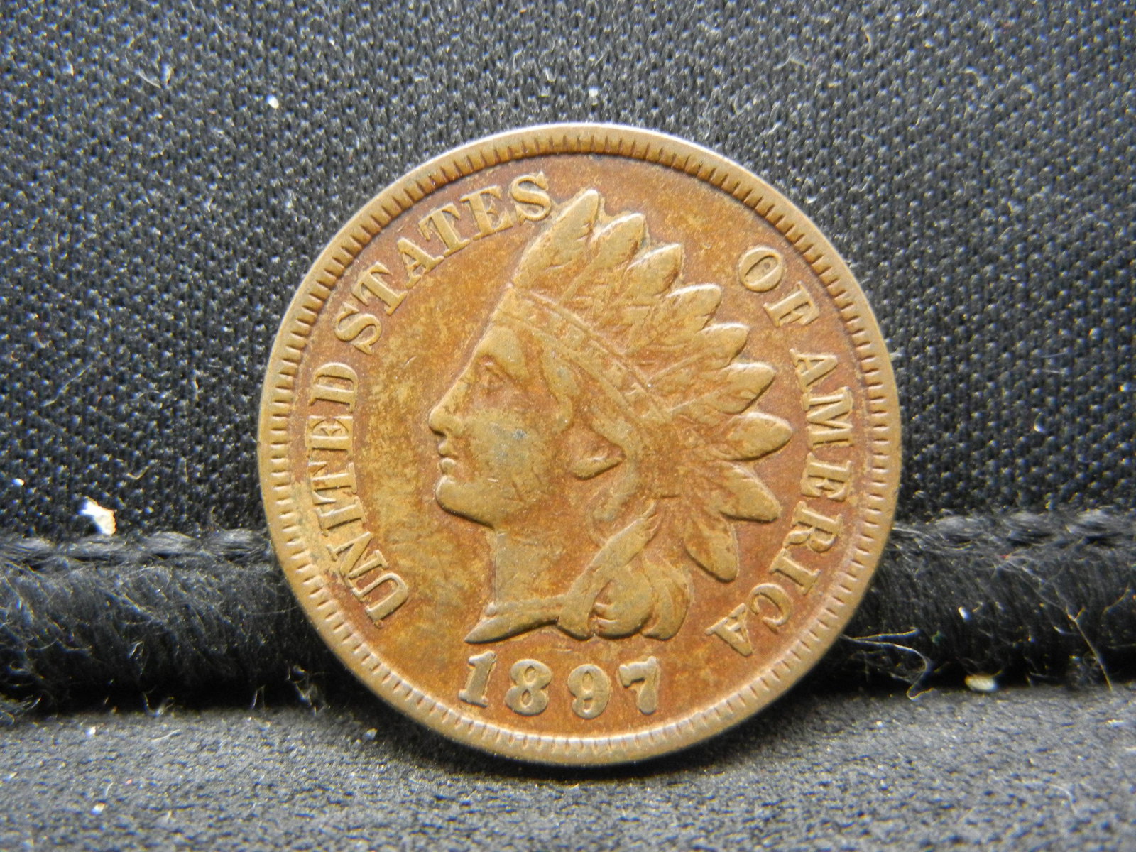 1897 Indian Head Cent Full Liberty Nice Strike (1 of 2)