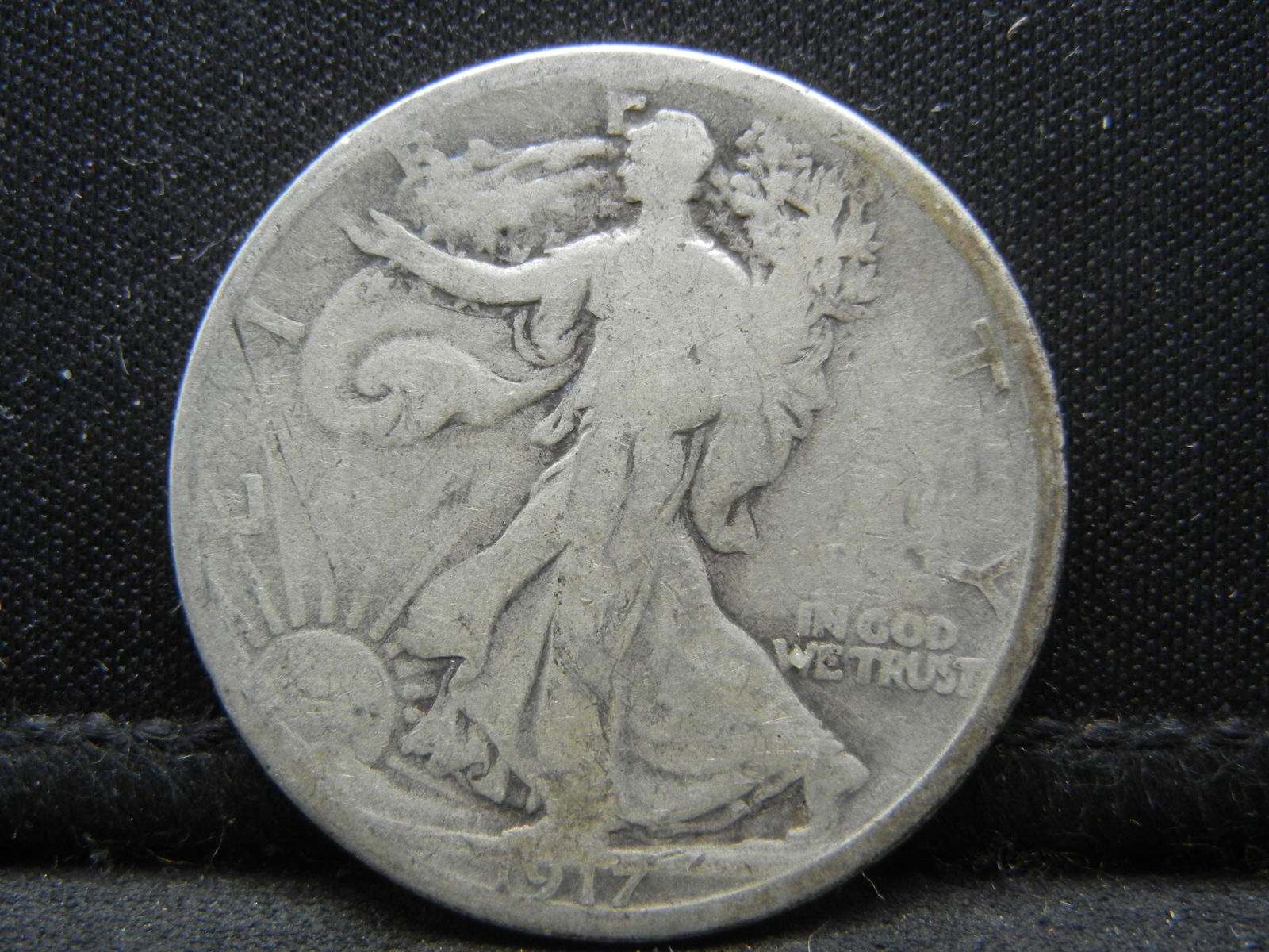 1917-S Reverse Walking Liberty Silver Half Dollar (1 of 2)