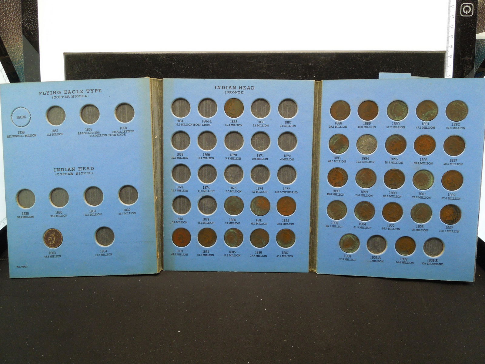 Whitman Folder with 31 Indian Head Cents (1 of 9)