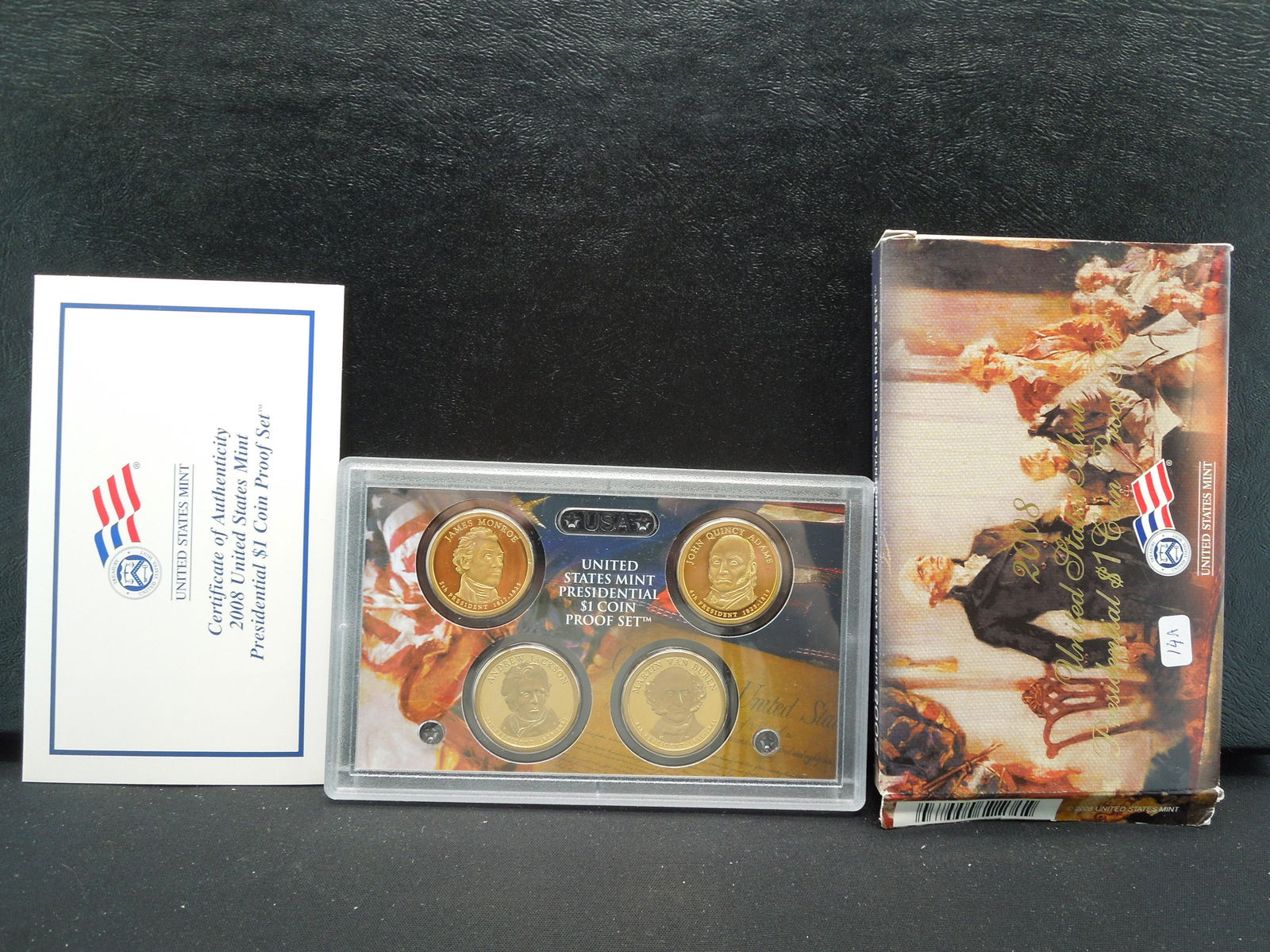 2008 Presidential $1 Proof Set:  Monroe, Adams, Jackson (1 of 4)