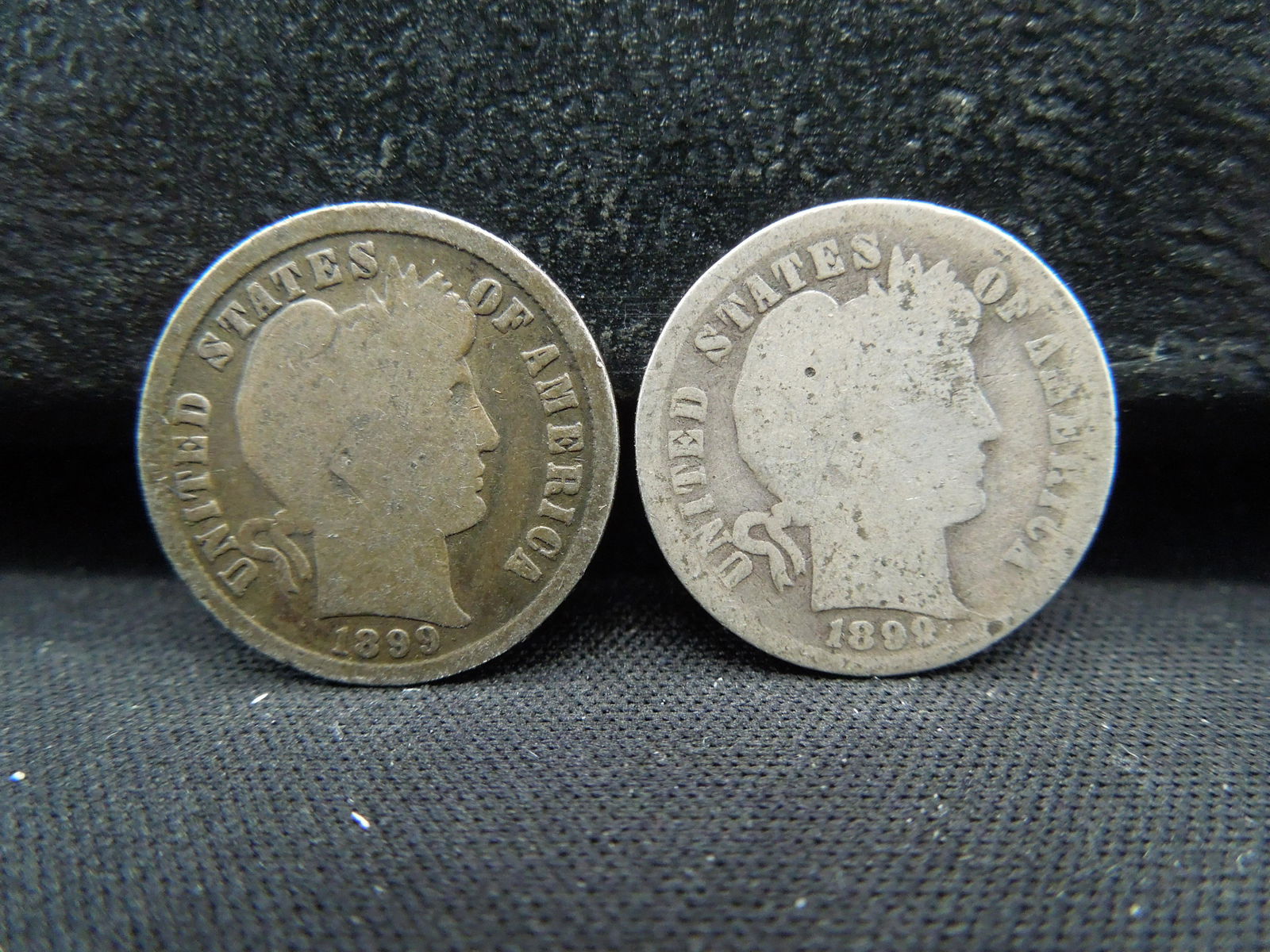 1898 & 1899  Barber Dimes (1 of 2)