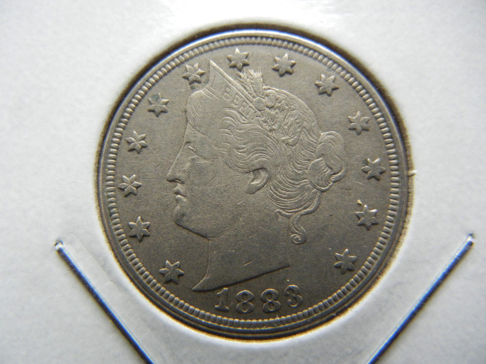 1883 "No Cents" Liberty Head V Nickel - Key Date (1 of 2)
