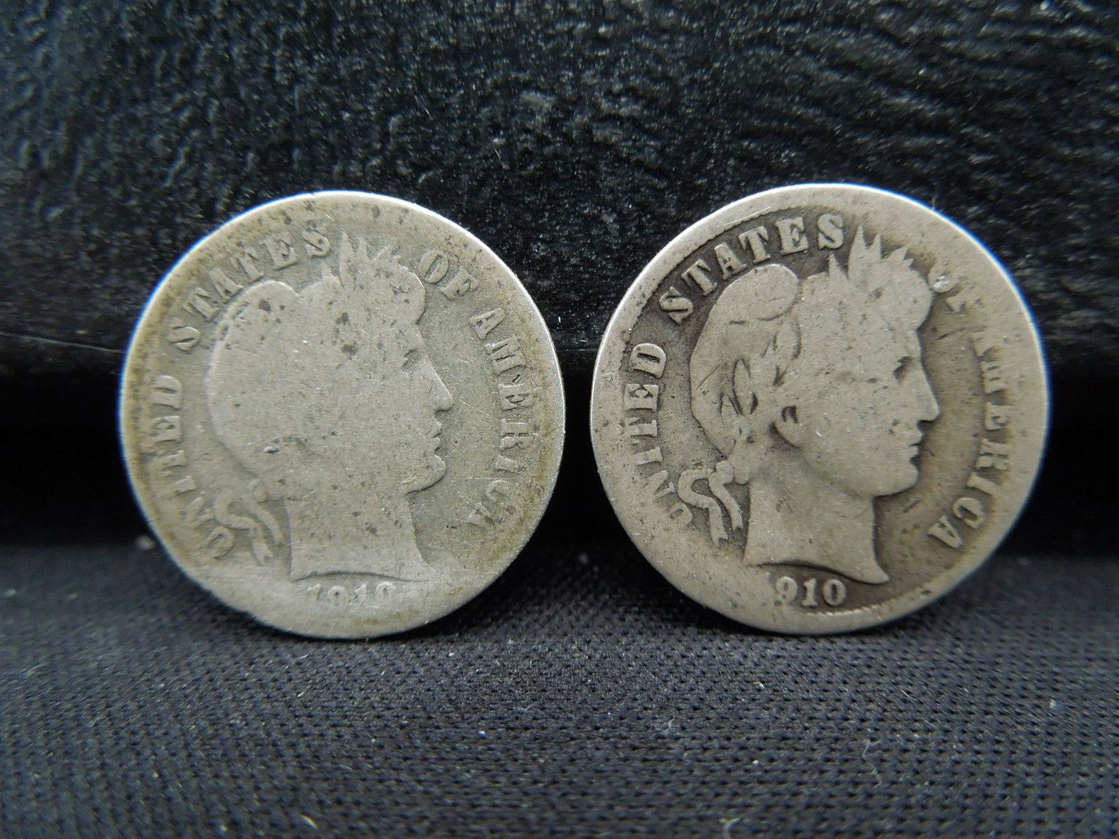 1910 P & D Barber Dimes: YES WE SHIP ALL COINS - $3.50 PLUS INSURANCE FOR ONE COIN for FIRST CLASS MAIL. We will combine shipping if multiple coins are purchased! Small flat rate $7.25 - Med Flat rate $13.95 - Large Flat Rate