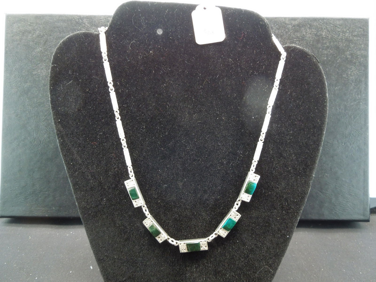 18-inch sterling chain with green stones. Product of M: YES WE SHIP ALL COINS - $3.50 PLUS INSURANCE FOR ONE COIN for FIRST CLASS MAIL. We will combine shipping if multiple coins are purchased! Small flat rate $7.25 - Med Flat rate $13.95 - Large Flat Rate