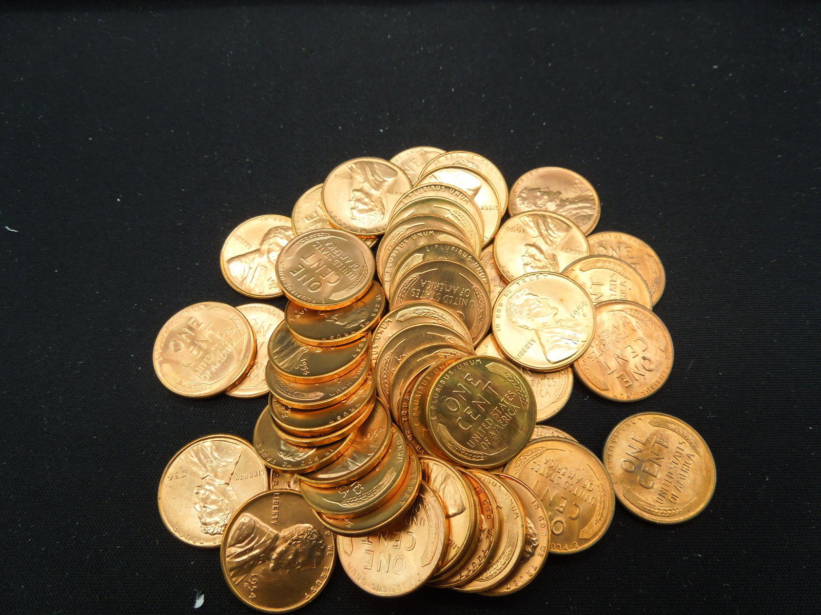 (1) Roll of 50 1954-S Lincoln Wheat Cents.: YES WE SHIP ALL COINS - $3.50 PLUS INSURANCE FOR ONE COIN for FIRST CLASS MAIL. We will combine shipping if multiple coins are purchased! Small flat rate $7.25 - Med Flat rate $13.95 - Large Flat Rate