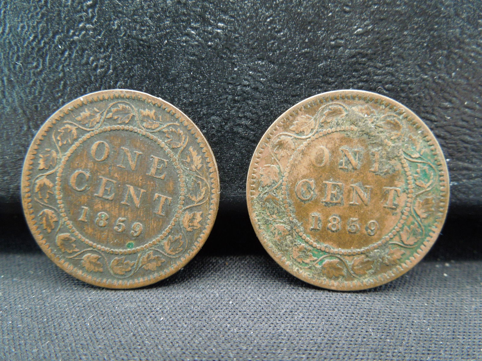 2) 1859 Canadian cents (1 of 2)
