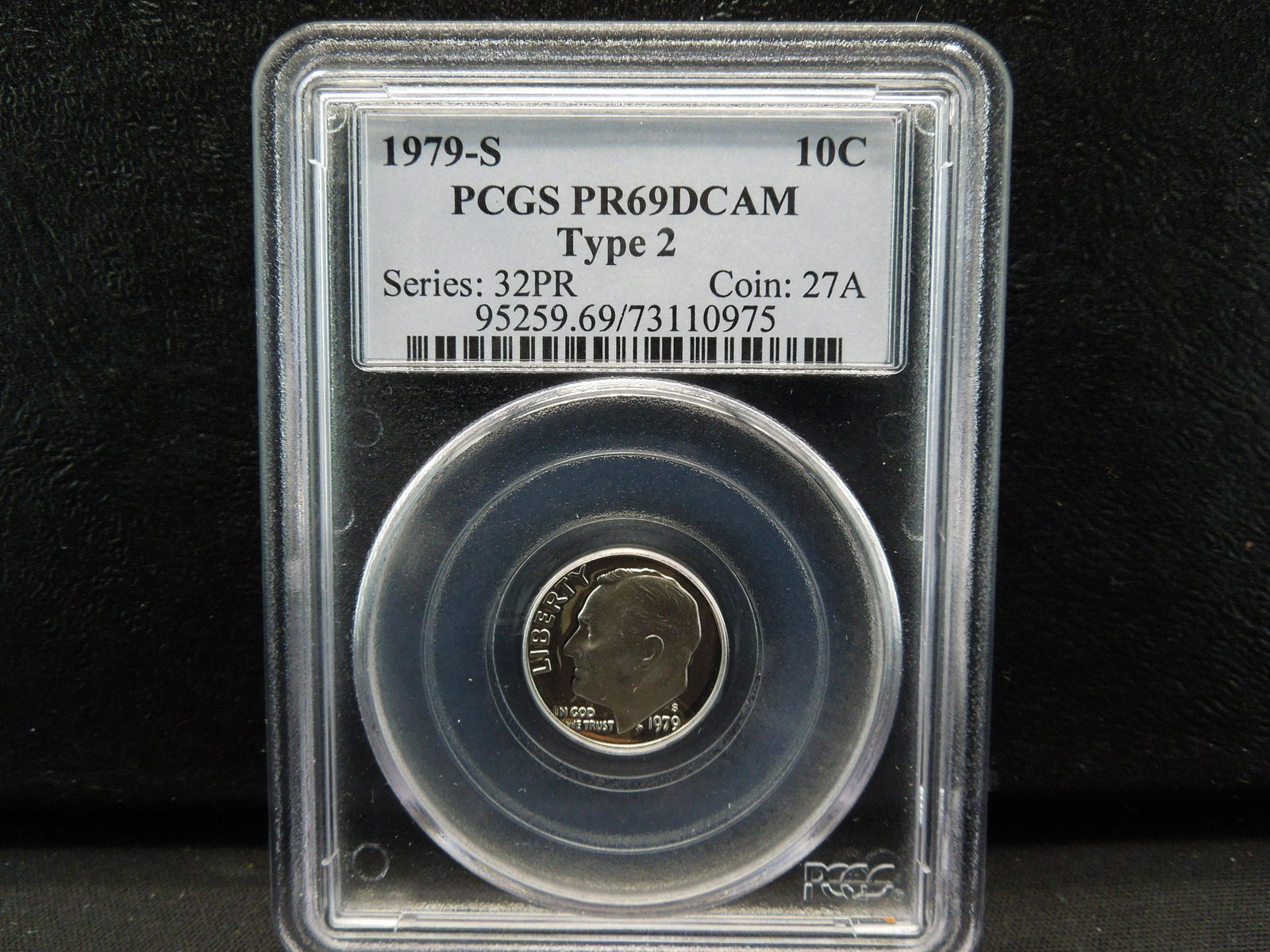 1979 S Roosevelt Dime PCGSPR69 DCAM Type 2 (1 of 4)