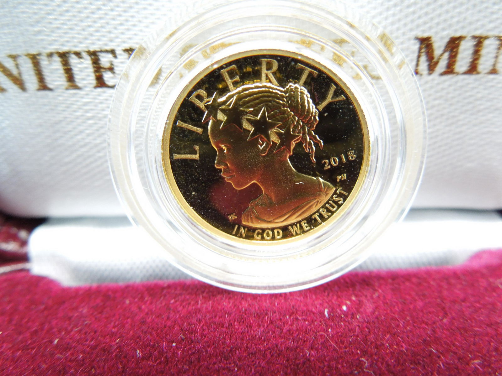 2018 Amercian Liberty 1/10th Ounce Gold Coin OGP (1 of 7)