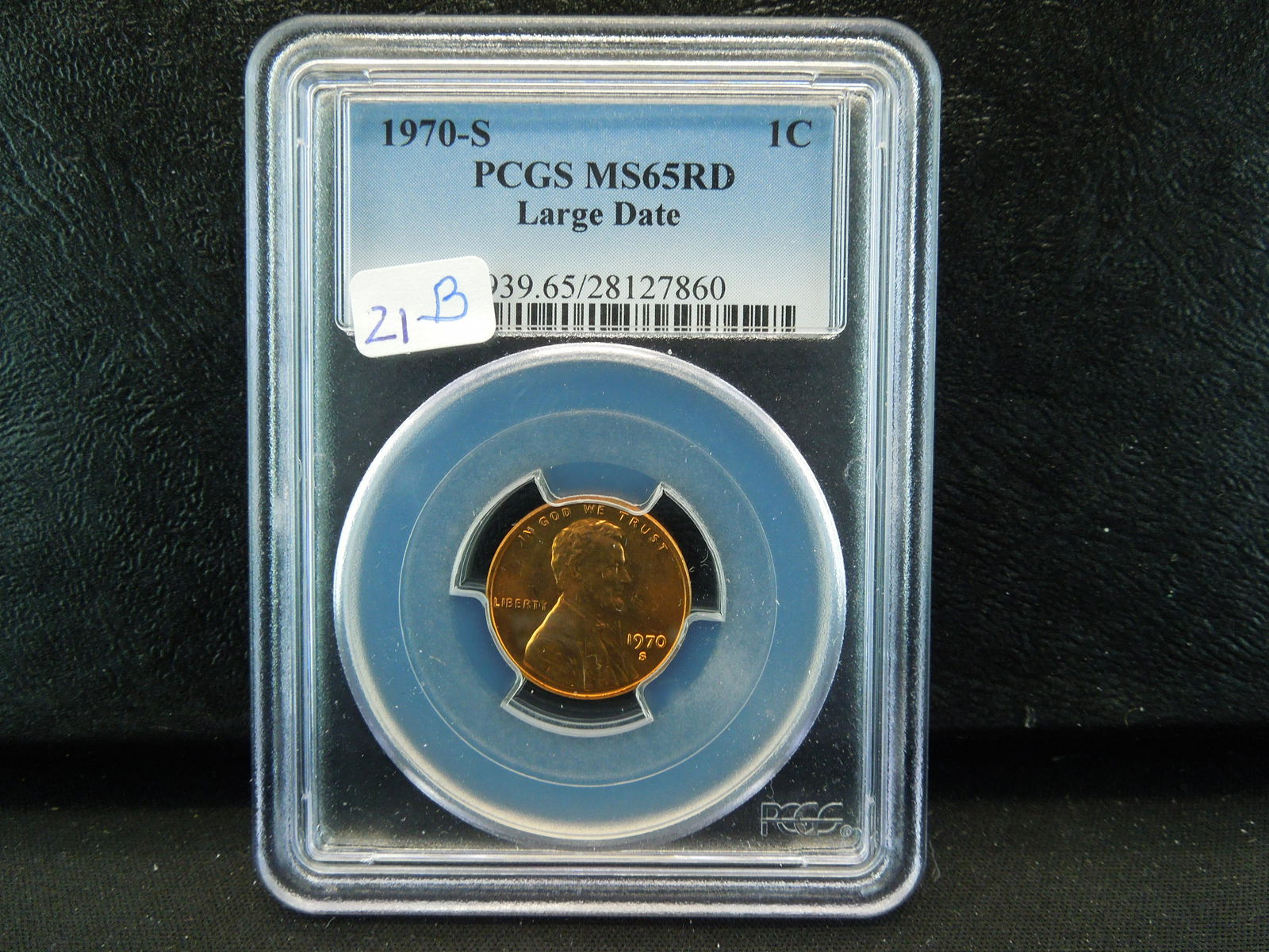 1970-S Lincoln Memorial Cent.  PCGS MS 65 Red (The Best (1 of 4)