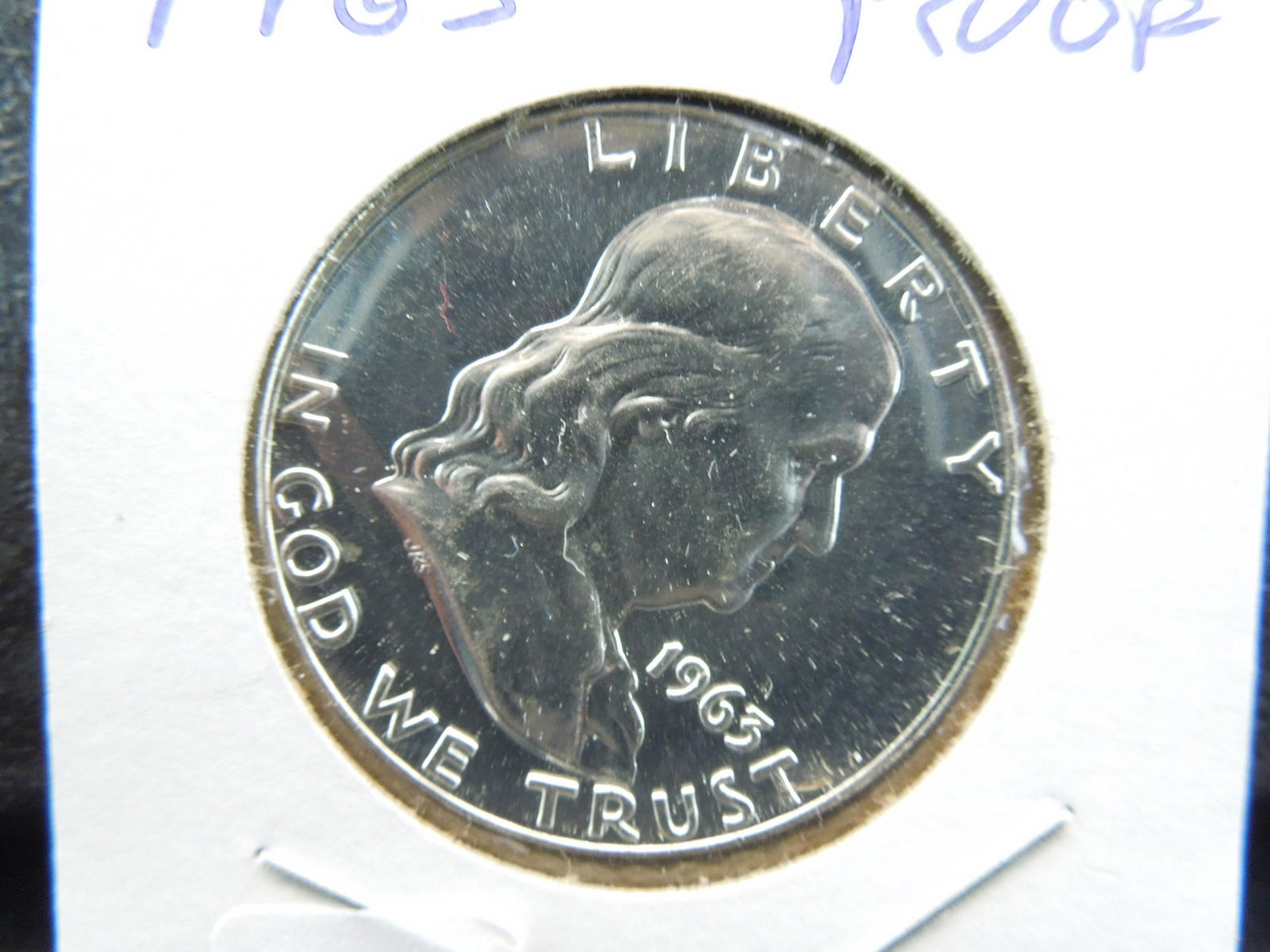 1963 Ben Franklin Half Dollar.  Proof. (1 of 3)