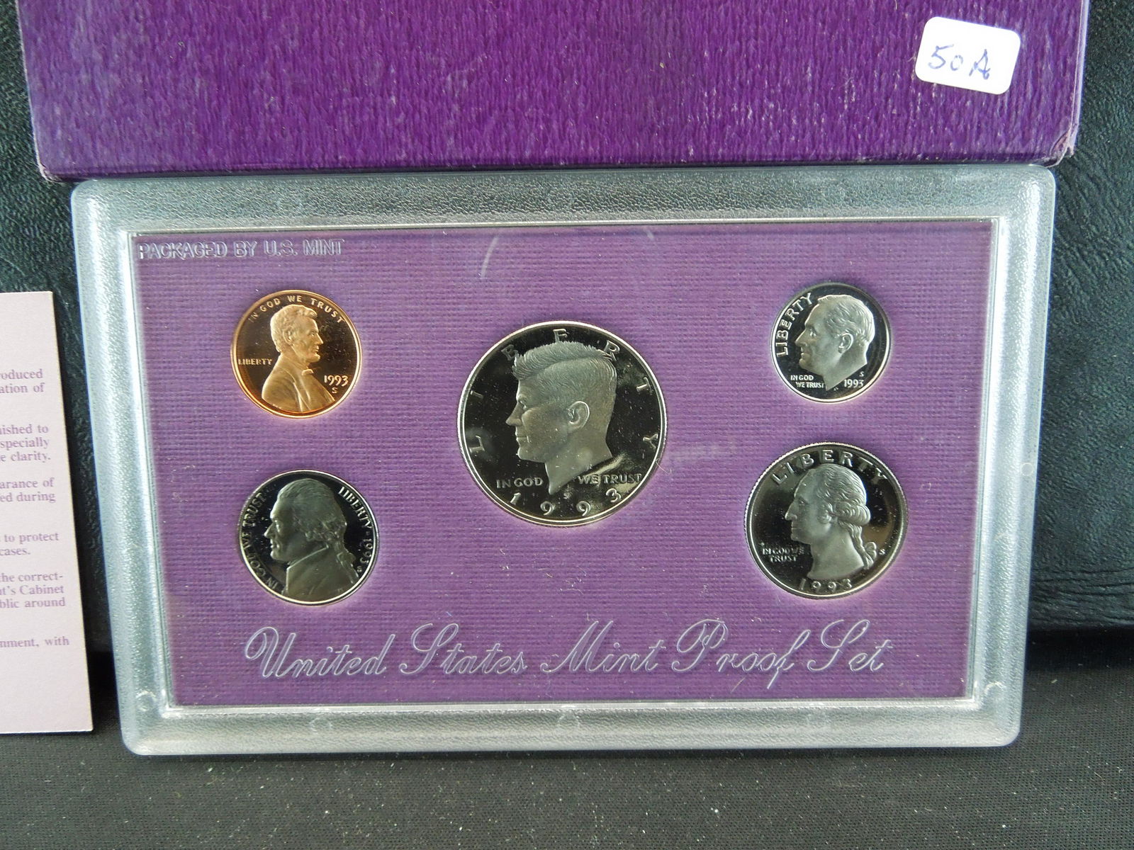 1993-S US Clad Proof Set.  All regular coinage.  Gem. (1 of 2)
