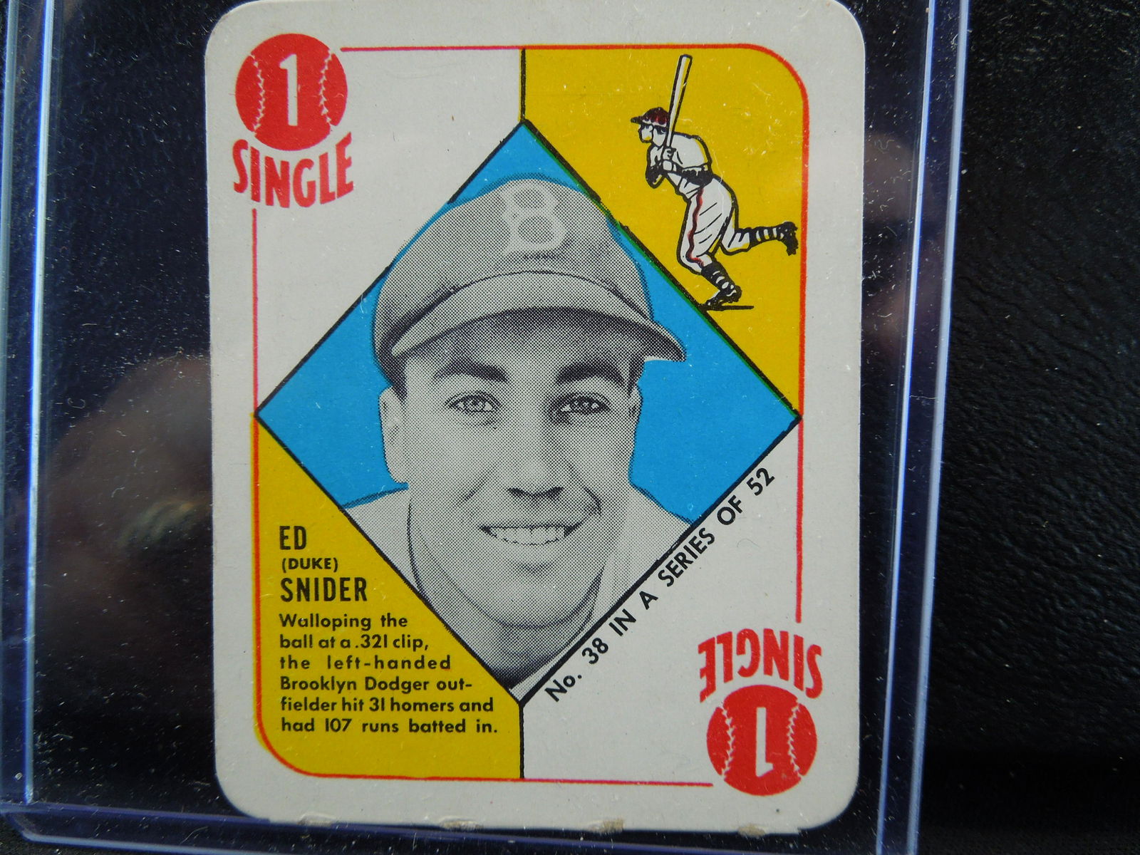 1951 Topps Red Backs Duke Snider HOF (1 of 2)