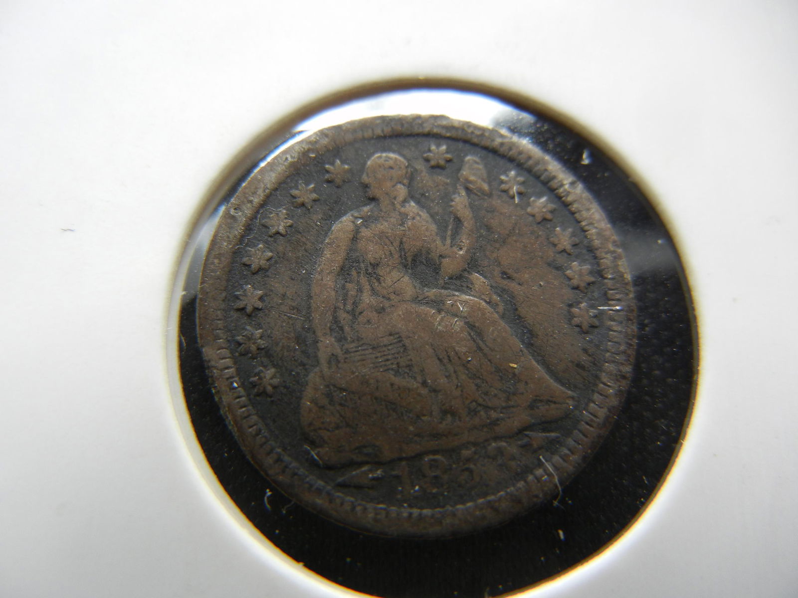 1853 Arrows & Rays Liberty Seated Half Dime (1 of 3)