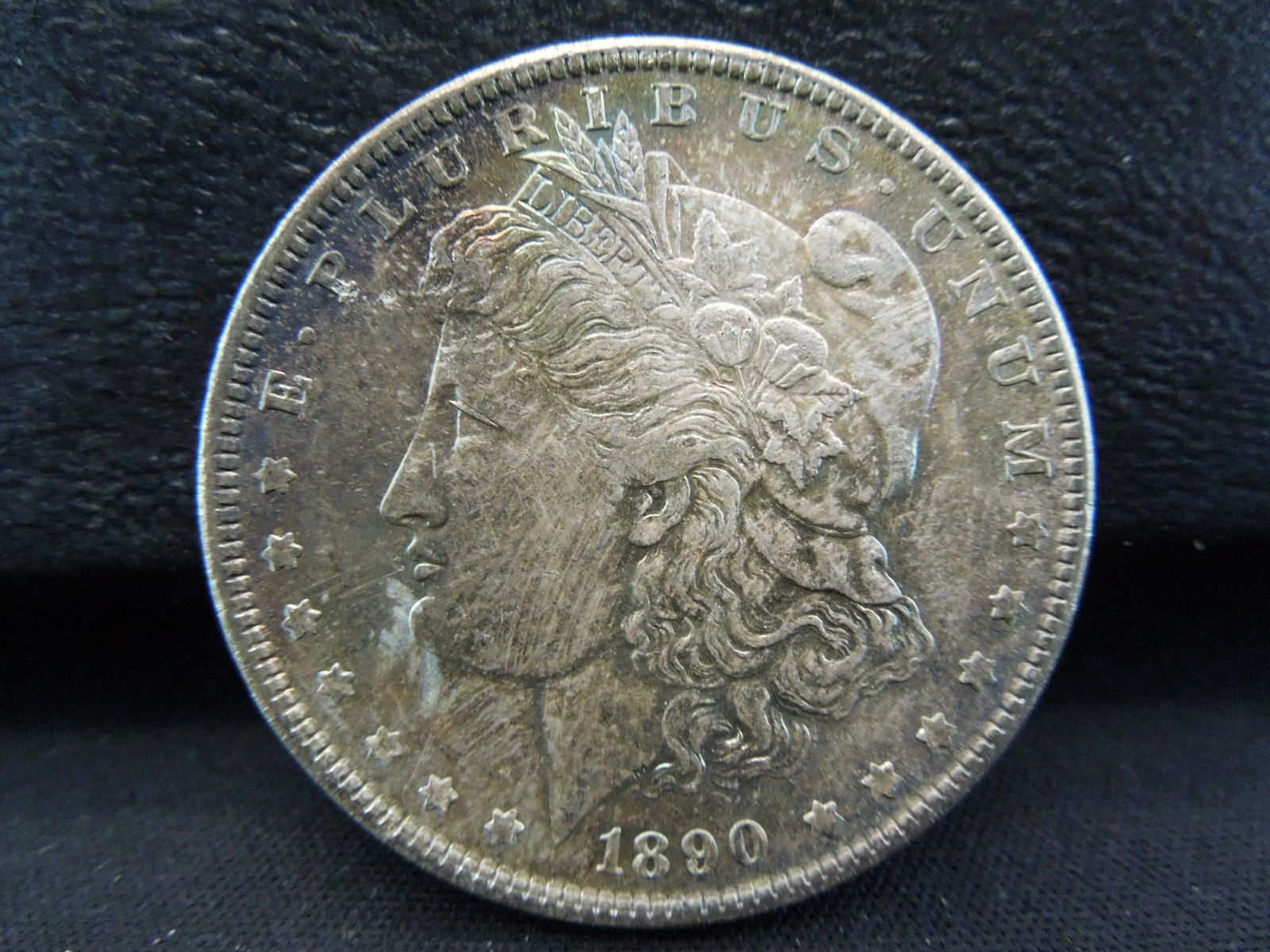 1890 Morgan Dollar Uncirculated Gorgeous Colors and (1 of 2)