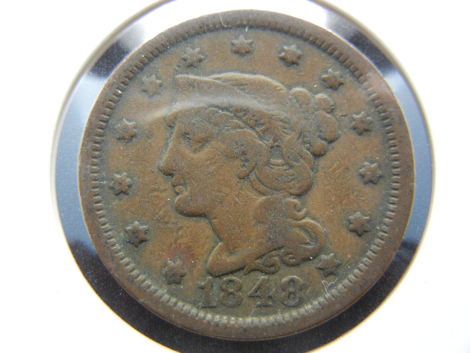 1848 Braided Hair Cent (1 of 2)