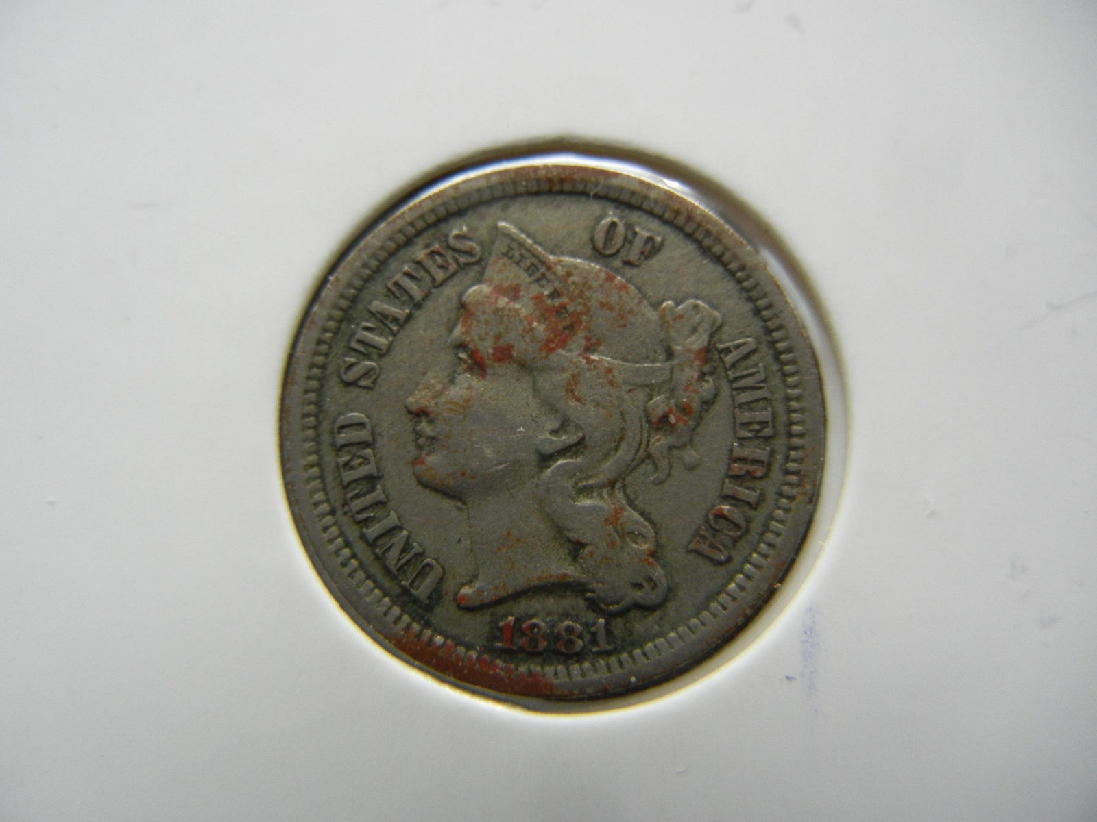 1881 Three Cent Nickel (1 of 3)