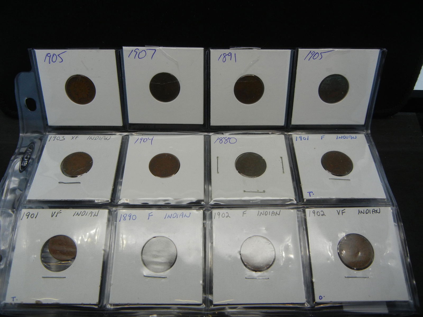 (12) Various Dated Indian Head Cents (1 of 14)