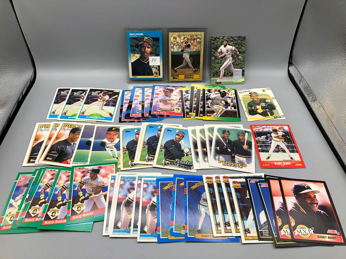 lot of 50 Barry bonds with 2 rookies: lot of 50 Barry bonds with 2 rookies