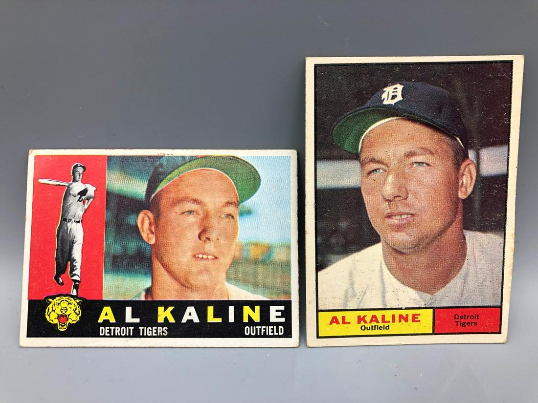 (2) Al Kaline cards, 1960 & 1961 Topps (1 of 2)