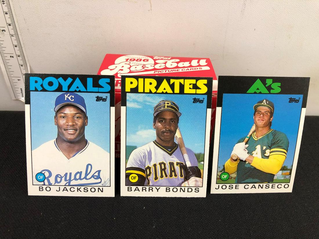 1986 Topps Traded Set - Barry Bonds, Jose Canseco, Bo: 1986 Topps Traded Set - Barry Bonds, Jose Canseco, Bo Jackson Rookies