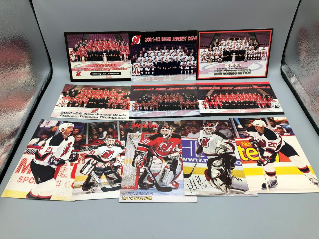 lot of 10 new Jersey devils team issued post cards, (1 of 2)